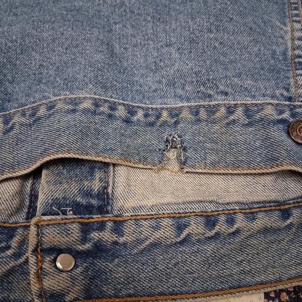 Vintage 90s Levis White Tab Type 3 Denim Trucker Jacket Sz XL 57598 Made in USA‎
